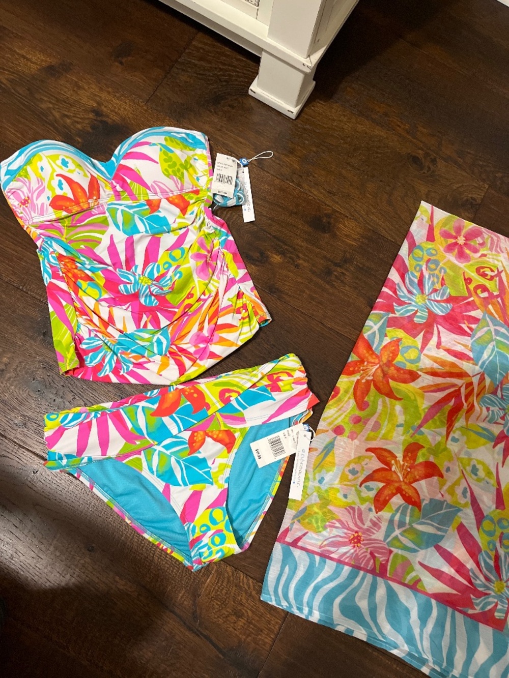 Bleu Rid Beattie Tankini and matching sarong
